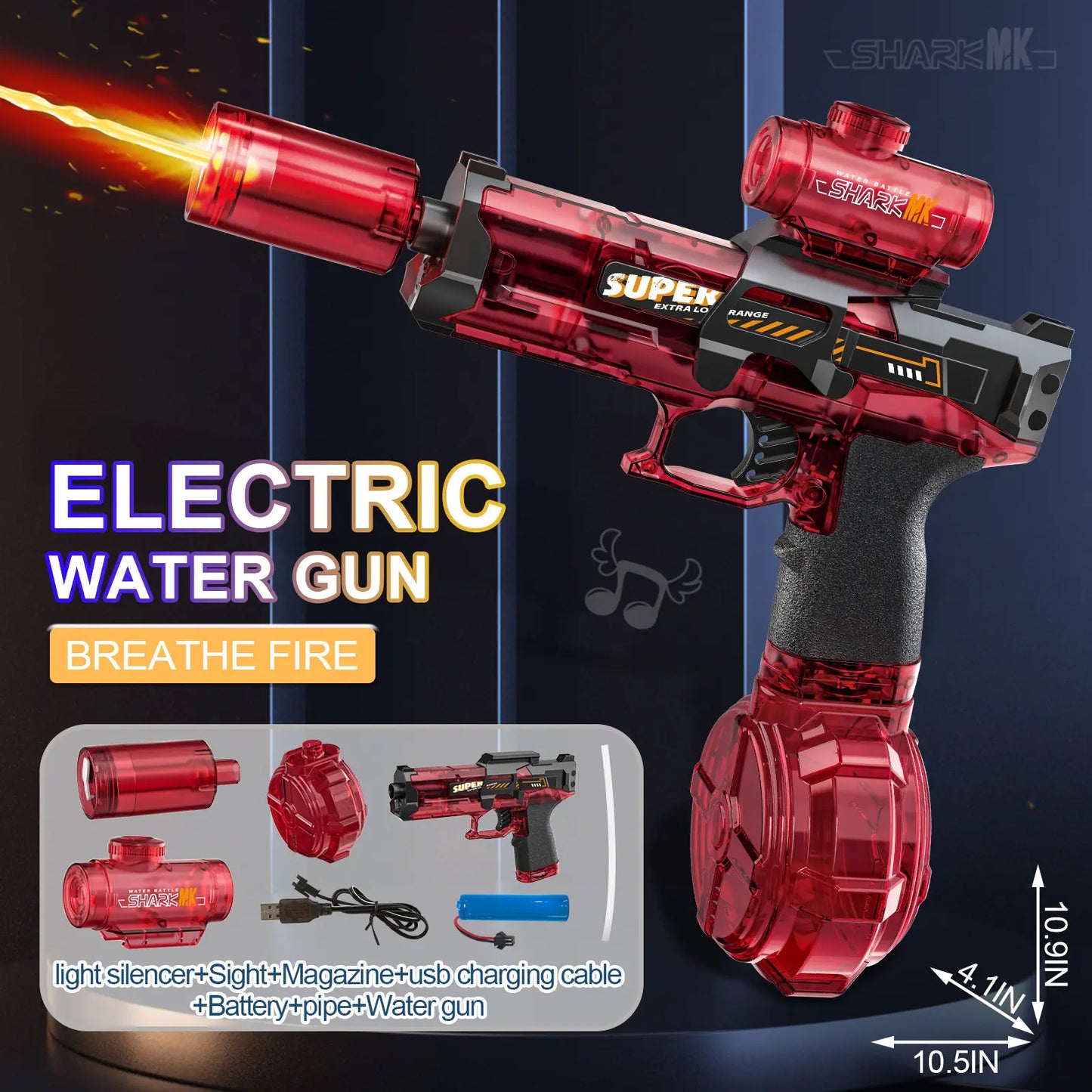 AquaStrike X™ Water Gun for Summer Battles & Pool Fun - Bluqo