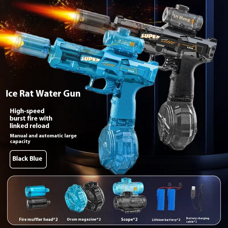 AquaStrike X™ Water Gun for Summer Battles & Pool Fun - Bluqo